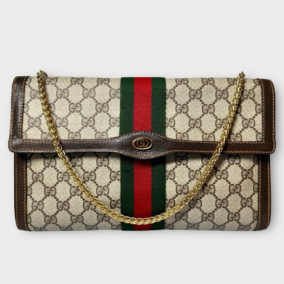 Gucci Handbags - ♦️SOLD♦️Gucci Ophidia Sherry Line Supreme GG Monogram Clutch Crossbody Bag